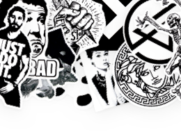 Black & White Stickers